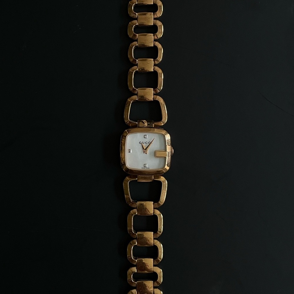 SOLD GUCCI G diamond watch